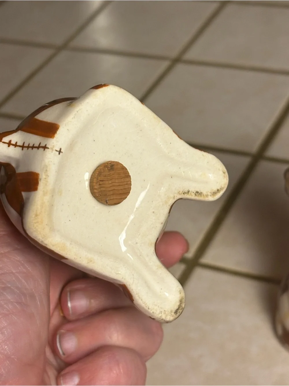 1940s Braylon Laguna pottery patchwork stripes calico salt and pepper shaker set